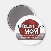 TKD TAEKWONDO MAMA MOTTO MAGNET (Vorderseite/Rückseite)