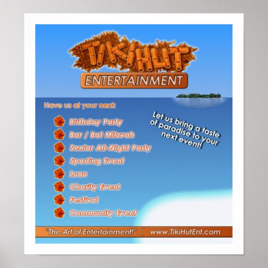 Tkikihut Entertainment Poster (Vorne)