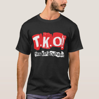 TKO: Altes Punkart-Schwarzes T-Shirt