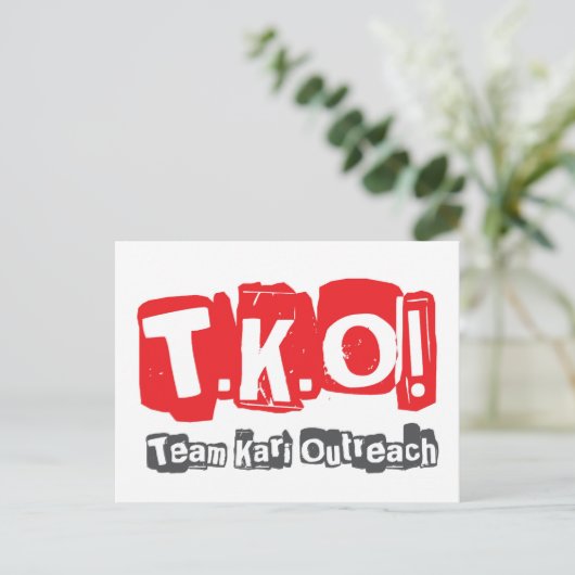 TKO - Old Punk Style Postkarte (Stehend Vorderseite)