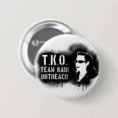 TKO - Schwarze Schablone Button (Vorne & Hinten)