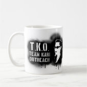 TKO - Schwarze Schablone Kaffeetasse (Links)