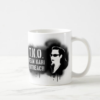 TKO - Schwarze Schablone Kaffeetasse