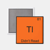 TL;DR Chemie Element Symbol Funny TLDR Magnet (Vorderseite/Rückseite)