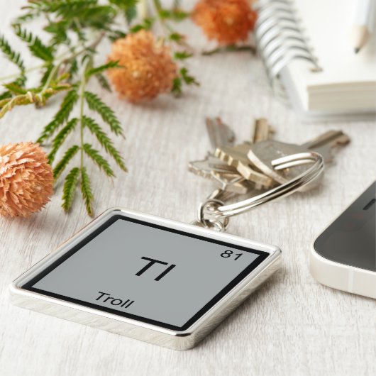 Tl - Troll Funny Element Meme Periodic Chemistry Schlüsselanhänger (Seite)