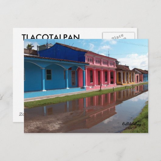 TLACOTALPAN, VERACRUZ POSTKARTE (Vorne/Hinten)