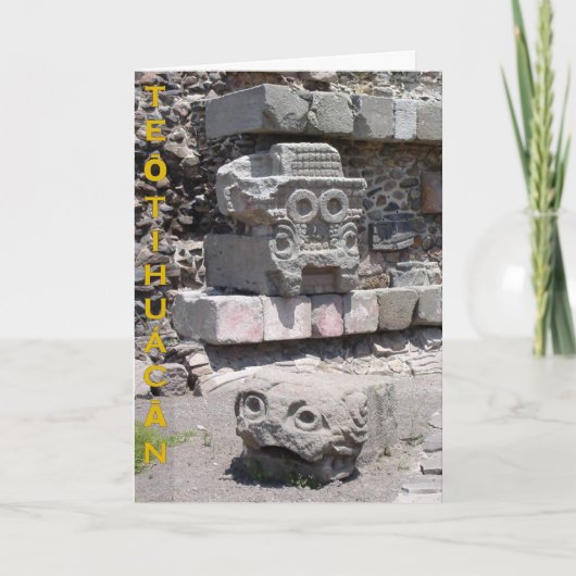 Tláloc, Teōtihuácān, Mexiko - Karte (Vorderseite)