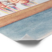 Tlatelolco und Lagune Poster (Ecke)