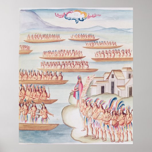 Tlatelolco und Lagune Poster (Vorne)