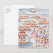 Tlatelolco und Lagune Postkarte (Vorne/Hinten)