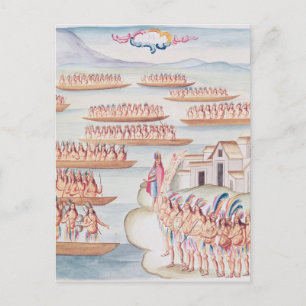 Tlatelolco und Lagune Postkarte
