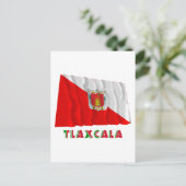 Tlaxcala Waving SemiOfficial Flag Postkarte (Stehend Vorderseite)