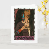 Tlazolteotl Grußkarte Karte (Gelbe Blume)