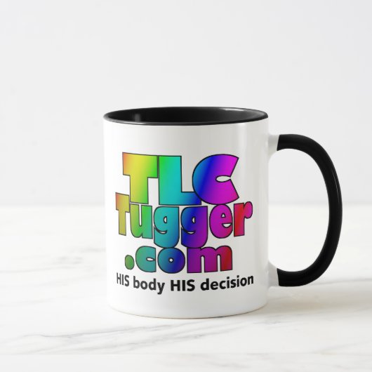 TLC Tugger Regenbogen-Logo-Kaffeetasse Tasse (Rechts)