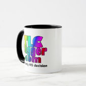 TLC Tugger Regenbogen-Logo-Kaffeetasse Tasse (Vorderseite Links)