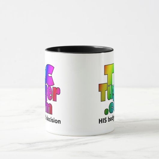 TLC Tugger Regenbogen-Logo Tasse (Zentrum)