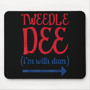 Tle Dee Mit Dum Halloween-Paarkostüm Damen Mousepad