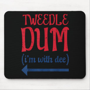 Tle Dum Mit Dee Halloween-Passende Kostüme Männer Mousepad
