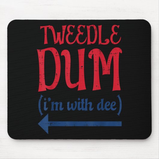 Tle Dum Mit Dee Halloween-Passende Kostüme Männer Mousepad (Vorne)