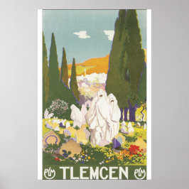 Tlemcen Vintage Travel Poster
