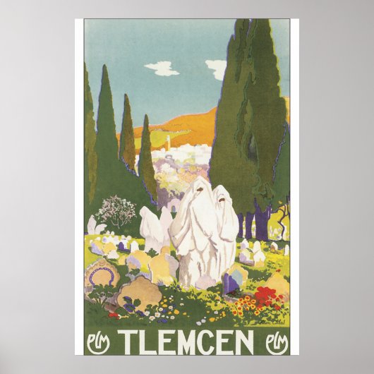 Tlemcen Vintage Travel Poster (Vorne)