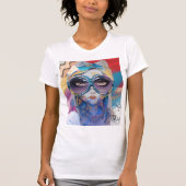 TLES Absrtact weibliches Design T-Shirt (Vorderseite)