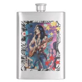 TLES Animated Rocker Zippo Flachmann