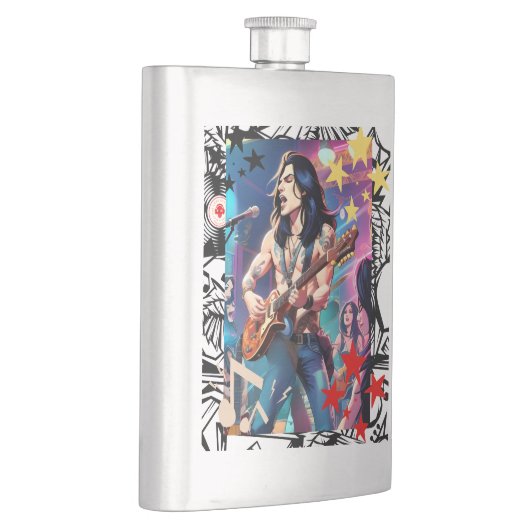 TLES Animated Rocker Zippo Flachmann (Rechts)