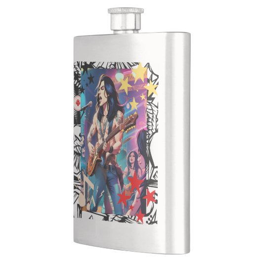 TLES Animated Rocker Zippo Flachmann (Links)