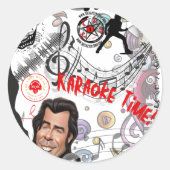 TLES Karaoke Time Round Sticker (Vorderseite)