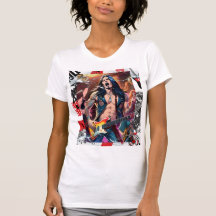 TLES Womans Original Animated Design T-Shirt