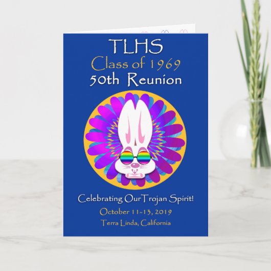 TLHS Bunny Boy Class von 1969 50. Wiedersehen Karte (Vorderseite)