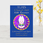 TLHS Bunny Boy Class von 1969 50. Wiedersehen Karte (Gelbe Blume)