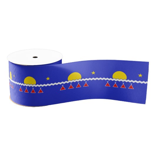 Tlicho Flag Ribbon Tlicho Nation Ribbon Ripsband (Spule)