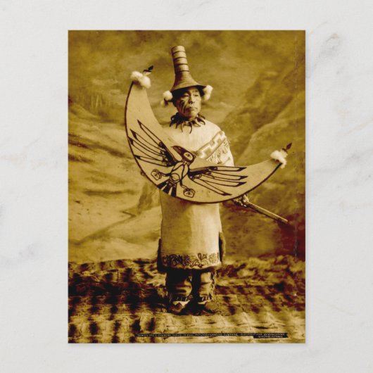 Tlingit Indian Skagway Alaska Vintag Postkarte (Vorderseite)