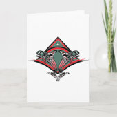Tlingit Killer Whale & Eagle Karte (Vorderseite)