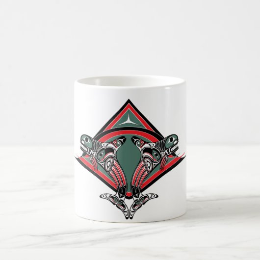 Tlingit-Killerwal u. Eagle Kaffeetasse (Mittel)