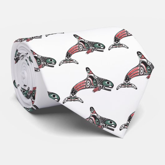 Tlingit-Killerwal u. Eagle Krawatte (Gerollt)