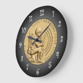 Tlingit Krieger Code Talkers Bronze Medaille ~ Große Wanduhr (Winkel)