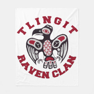 Tlingit-Raben-Clan 50"" Decke der Fleece-x60