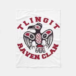 Tlingit-Raben-Clan-Fleece-Decke Fleecedecke