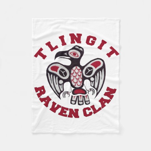 Tlingit-Raben-Clan-Fleece-Decke Fleecedecke (Vorderseite)
