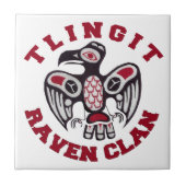 Tlingit-Raben-Clan Fliese (Vorderseite)