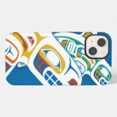 Tlingit-Schwertwalausgabe 2014 für iPhone 6 Hülle (Rückseite (Horizontal))