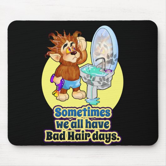 TLM: Willie the Wolf Bad Hair Days Mousepad (Vorne)