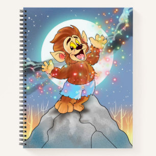 TLM:Willie the Wolf(With Glitzern) Notebook Notizblock