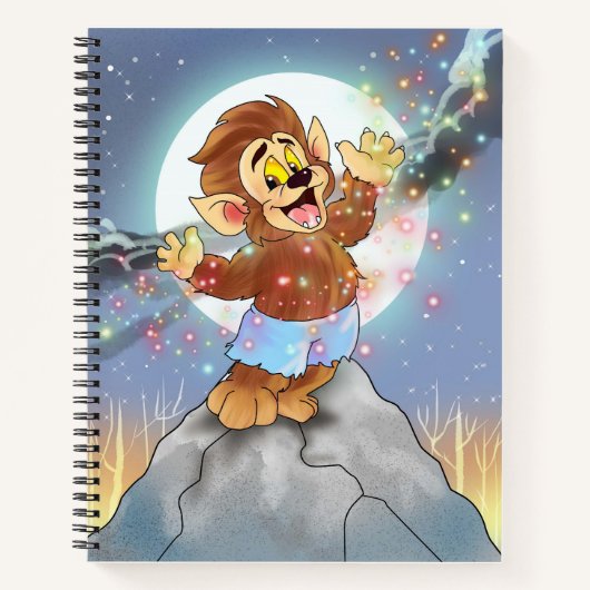 TLM:Willie the Wolf(With Glitzern) Notebook Notizblock (Vorderseite)