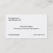 TLStrainer- und -verteiler-Visitenkarte Visitenkarte (Rückseite)