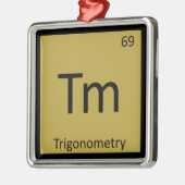 Tm - Periodische Tabelle der Trigonometrie Math Ch Ornament Aus Metall (Links)