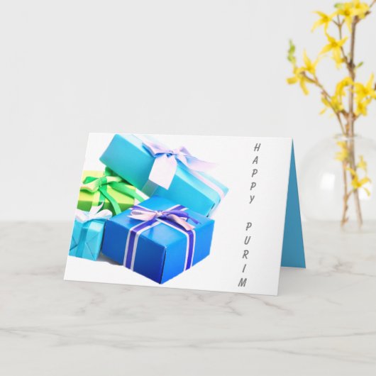 TMH COLLECTION - Geschenke Design Purim Holy Day C Karte (Gelbe Blume)